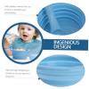 ERINGOGO 1set Silicone Foldable Bowl Spoon Portable Boys and Girls Tableware for Travel and Outdoor Use Space-saving Storage Food-grade Material Easy to view 3