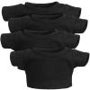 CHICAMPERA 4pcs Bear Doll Short Sleeves T-Shirt for Stuffed Animals Cotton Doll Clothes Reusable and Replaceable for view 1