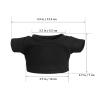 CHICAMPERA 4pcs Bear Doll Short Sleeves T-Shirt for Stuffed Animals Cotton Doll Clothes Reusable and Replaceable for view 2