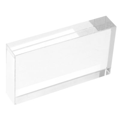 Cabilock Rectangular Glass Optical Prism Glass Physics Teaching Tool for Light Dispersion and Study Portable Science Experiment Equipment for Classroom and Decorative Use