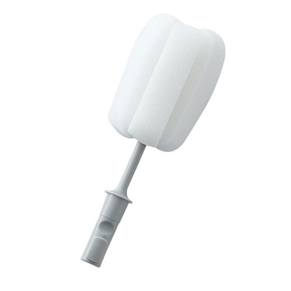 BOLOUY Cup Brush Practical Cup Brush Household Long Handle Replaceable Sponge for Vacuum Flask Baby Bottle Coffee Glasses Mugs