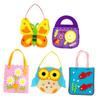 ORFOFE 5sets Boy Girl Handbag Storage Bag Cartoon Pattern DIY Non-Woven Material Kit for Boy Girl for Toys Snacks and Items Creative Craft Activity view 1
