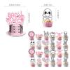 46Pcs Bad Two The Bone Party Decorations Girl Include Banner-Backdrop-Balloons-Cupcake Toppers-Cake Topper For Rock And Roll 2nd Birthday Party Decorations view 4