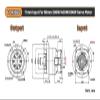 HFISWSAI Circular Flange Helical Gear Reducer Backlash 3 Arcmin Ratio 3:1~100:1 Nema23/34 Gearbox(for 60 Servo 11mm) view 2