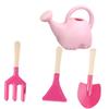 BESPORTBLE 4pcs Boys and Girls Garden Tool Cartoon Flower Watering Can Shovel Wood Handle for Outdoor Planting Garden Tools for Boys and Girls view 1