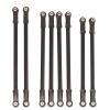 for Axial for SCX10 1/10 RC Car Crawler 8pcs/lot Aluminum Alloy Link Rod Unassembled Kit 313MM Wheelbase RC Upgrade Accessories(Black) view 1
