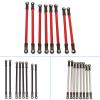 for Axial for SCX10 1/10 RC Car Crawler 8pcs/lot Aluminum Alloy Link Rod Unassembled Kit 313MM Wheelbase RC Upgrade Accessories(Black) view 3