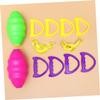 Hohopeti 2pcs Interactive Double Combination Pull Toy Shuttle Ball for Outdoor Sports Activities for Parent-boy Girl Bonding Pink Green view 3