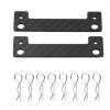 RC Car Upgrade Part for Tamiya for TT02 XV01 for TT01 1/10 Carbon Fiber Body Posts Magnet Fixed Mount Bracket with Clips RC Car Upgrade Parts Accessory view 2
