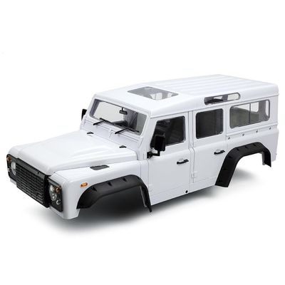 1/10 RC Car Hard Body Shell Kit-313mm Wheelbase D110 Land Rover Defender Body for Axial SCX10 90046 TRX4 CC01 Capra RC Crawler Car (313mm White)