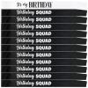 12PCS Birthday Squad Sash Black It's My Birthday Sash Glitter Letter for Women Funny Party Favors Decorations Black Silver view 1