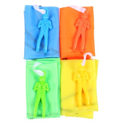 SKISUNO 6Pcs Mini Soldier Parachute for Outdoor Flying Random Styles for Boys Promotes Creativity and Outdoor Fun