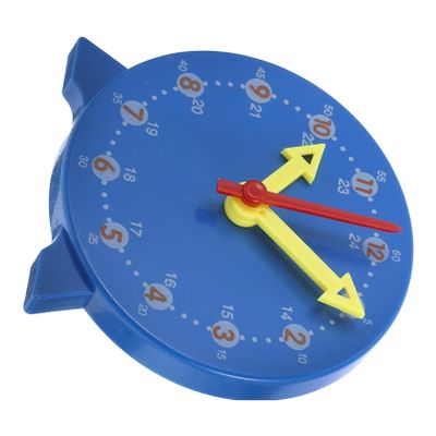 DOITOOL Boy Girl Teaching Clock Interactive Telling Toy for Boy Girl Learning Aid for Classrooms and Playrooms Non-Ticking Educational Clock for Preschool Math Activities