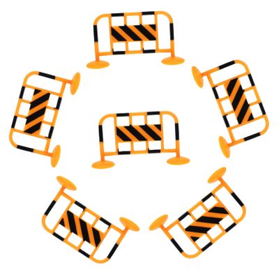 KICHOUSE 10Pcs Mini Traffic Signs and Roadblocks Model Traffic Barricades for Educational Playtime for Teaching Road Safety and Traffic Rules