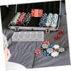 BRIGHTFUFU Portable Poker Chip Holder Storage Case with Compartments for Organized Game Supplies and Compact Poker Chip Tray for Easy Carrying view 2