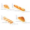 Abaodam Realistic Faux Bread Models for Home Decoration Miniature Loaf and Hamburger Props for Photography and Display Cafes and Bakeries view 2