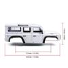 1/10 RC Car Hard Body Shell Kit-313mm Wheelbase D110 Land Rover Defender Body for Axial SCX10 90046 TRX4 CC01 Capra RC Crawler Car (313mm Orange) view 2