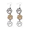 NSQFKALL A Pair Of Earrings Simple Fashion Jewelry Wooden Ear Sleeve (Beige, One Size) view 1