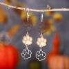 NSQFKALL A Pair Of Earrings Simple Fashion Jewelry Wooden Ear Sleeve (Beige, One Size) view 2