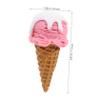 Cabilock 2pcs Realistic Ice Cream Cones Bulk Reusable Simulation Toys for Boys and Girls view 2