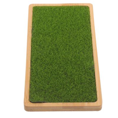 Parliky Doll Display Stand with Base and Fake Grass Mat Tabletop Ornament Riser for Statuettes Jewelry and Collectibles Durable and Stylish Design