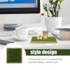 Parliky Doll Display Stand with Base and Fake Grass Mat Tabletop Ornament Riser for Statuettes Jewelry and Collectibles Durable and Stylish Design view 4