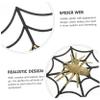 Abaodam 1set Halloween Spiderweb Decorations Cobwebs Spiders for Creepy Atmosphere for Halloween Events Use view 3