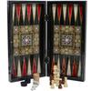 19"-in Luxury Backgammon Chess Set for Adults X Large Wooden Game Board Handmade Game Sets - Gift idea for Dad, Husband, Xmas view 3