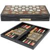 19"-in Luxury Backgammon Chess Set for Adults X Large Wooden Game Board Handmade Game Sets - Gift idea for Dad, Husband, Xmas view 4