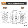 HFISWSAI Circular Flange Helical Gear Reducer Backlash 3 Arcmin Ratio 3:1~100:1 Nema23/34 Gearbox(for 80 Servo 19mm) view 2
