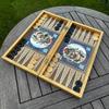 20"-inch Luxury Backgammon Set for Adults X Large Wood Game Board Handmade Game Set and Checkers/Gift idea for Dad, Birthday, Xmas view 4