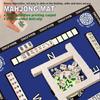 2025 New Mahjong Mat,32.4 * 32.4 Inch Mahjong Mat for Table - Premium Noise Reduction and Non-Slip Game Mat Surface for Poker, Board Games Table Mat, Card Games,Tile Games with Black Bag view 2
