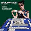 2025 New Mahjong Mat,32.4 * 32.4 Inch Mahjong Mat for Table - Premium Noise Reduction and Non-Slip Game Mat Surface for Poker, Board Games Table Mat, Card Games,Tile Games with Black Bag view 3