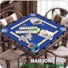 2025 New Mahjong Mat,32.4 * 32.4 Inch Mahjong Mat for Table - Premium Noise Reduction and Non-Slip Game Mat Surface for Poker, Board Games Table Mat, Card Games,Tile Games with Black Bag view 4