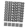 DOITOOL 6sheets Sports Number Decals Self-Adhesive Helmet Stickers for Football Hockey Baseball Softball Durable Water-Resistant Numbers for Personalization view 1