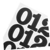 DOITOOL 6sheets Sports Number Decals Self-Adhesive Helmet Stickers for Football Hockey Baseball Softball Durable Water-Resistant Numbers for Personalization view 3