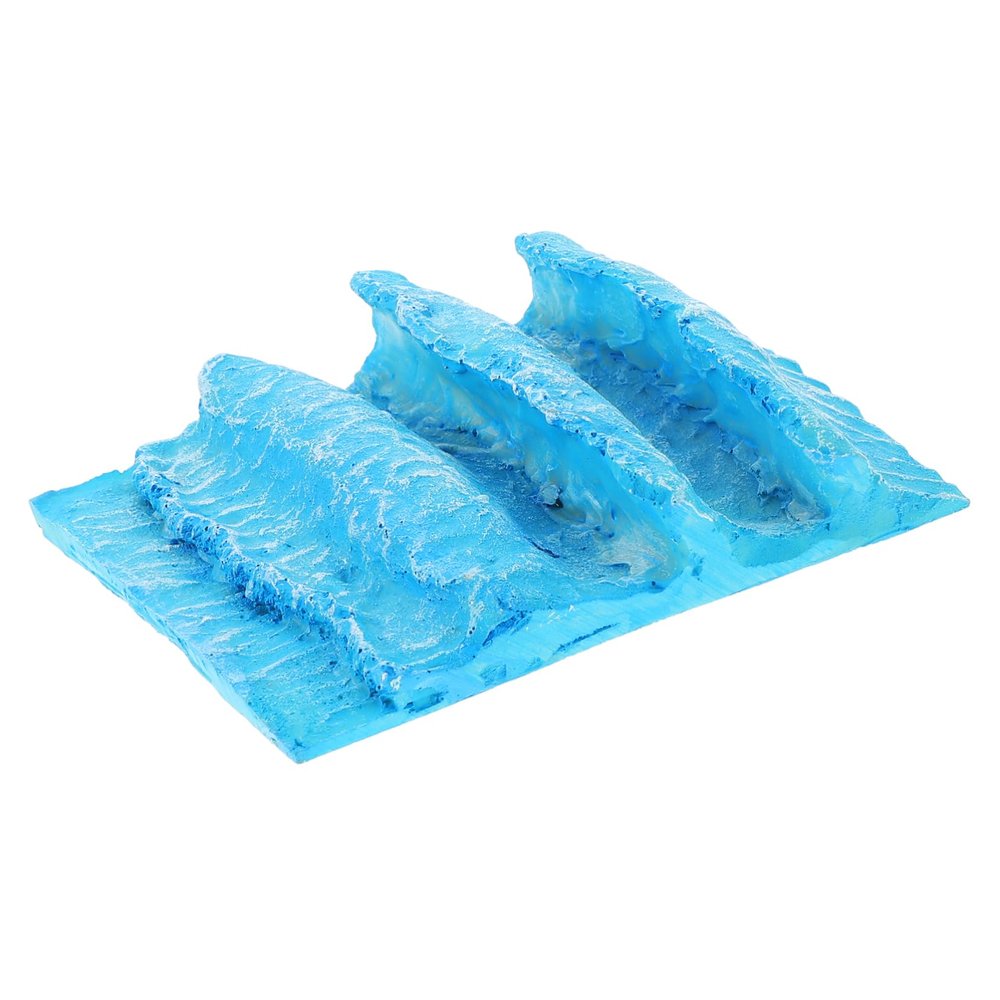 CORHAD Beach Decorations for Party Resin Ocean Wave Figurine Table Model Seaside Scene Micro Landscape