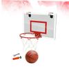 Yardwe 1Pc Door Hanging Mini Basketball Board Transparent Design Easy Installation for Indoor Use for Home and Office Material Fun Basketball Game for All Ages view 3