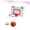 Yardwe 1Pc Door Hanging Mini Basketball Board Transparent Design Easy Installation for Indoor Use for Home and Office Material Fun Basketball Game for All Ages view 4