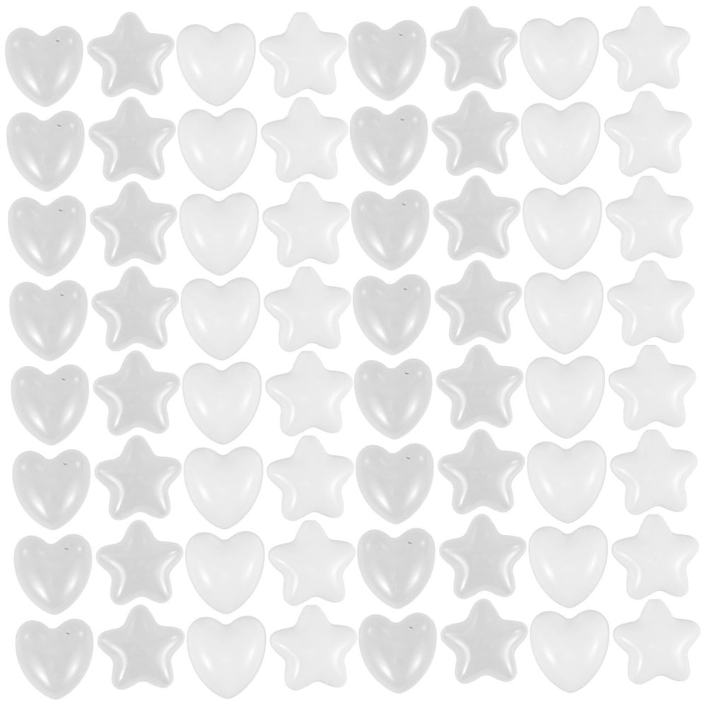 Abaodam 100pcs Star Heart Shaped Ocean Crush Swimming Toys for Boys and Girls Soft Pits for Play Party Pool Fun