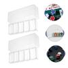 HEALSOPTHY Poker Chips Storage Organizer with Lids 2pcs Poker Chip Rack for Gamers 100 Pieces Capacity for Party Use view 3