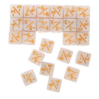 CIYODO 24pcs Acrylic Dice Counters Token for Boys and Girls Tokens Gaming Accessories Board Game