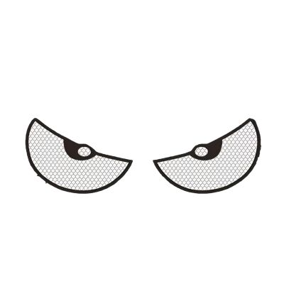 atcdfuw 1 Pair Motorcycle Car Devil Eye Reflector Stickers Front Rear Adhesive Decorative Reflective Stickers Vehicle Decoration