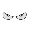 atcdfuw 1 Pair Motorcycle Car Devil Eye Reflector Stickers Front Rear Adhesive Decorative Reflective Stickers Vehicle Decoration view 1