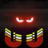 atcdfuw 1 Pair Motorcycle Car Devil Eye Reflector Stickers Front Rear Adhesive Decorative Reflective Stickers Vehicle Decoration view 2
