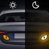 atcdfuw 1 Pair Motorcycle Car Devil Eye Reflector Stickers Front Rear Adhesive Decorative Reflective Stickers Vehicle Decoration view 3