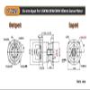 HFISWSAI Circular Flange Helical Gear Reducer Backlash 3 Arcmin Ratio 3:1~100:1 Nema23/34 Gearbox(for 130 Servo 24mm) view 2