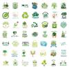100PCS Environmental Protection Stickers, Save Planet Earth Stickers for Student Vinyl Waterproof for Water Bottle Laptop Luggage Guitar Gifts for Adult Teacher Students view 3