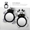 Hohopeti Car Mirror with Cow Design Easy to Install Safety Mirror for Rear Facing Car Seats View for Adorable Boy Girl Observation Accessory view 4