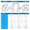 BDNZOBCD Nema23 Planet Reducer Ratio 3:1-216:1 Input 6.35/8/14mm Output 14mm Gearbox Gear(14mm for 60 Servo,3(3.25)-1) view 4